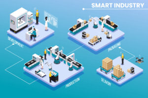 Isometric Smart Industry Infographic